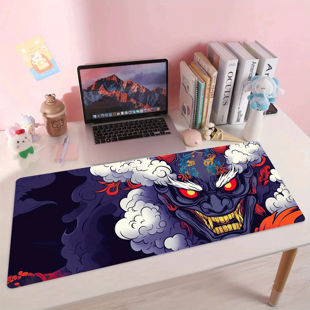 

Ukiyo-e style ghost samurai Mouse Pad Desk Mat gaming mats rubber anti-slip Durable pc desk accessories keyboard mouse pads rug