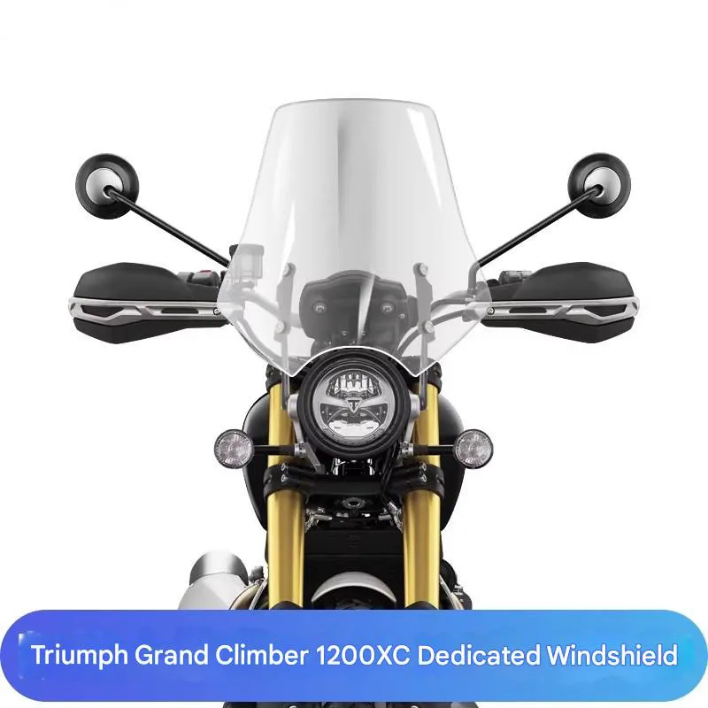 Dedicated Tall Windscreen for Triumph Scrambler 1200 XC/XE, Perfect Fit, Windproof & Rainproof Accessory