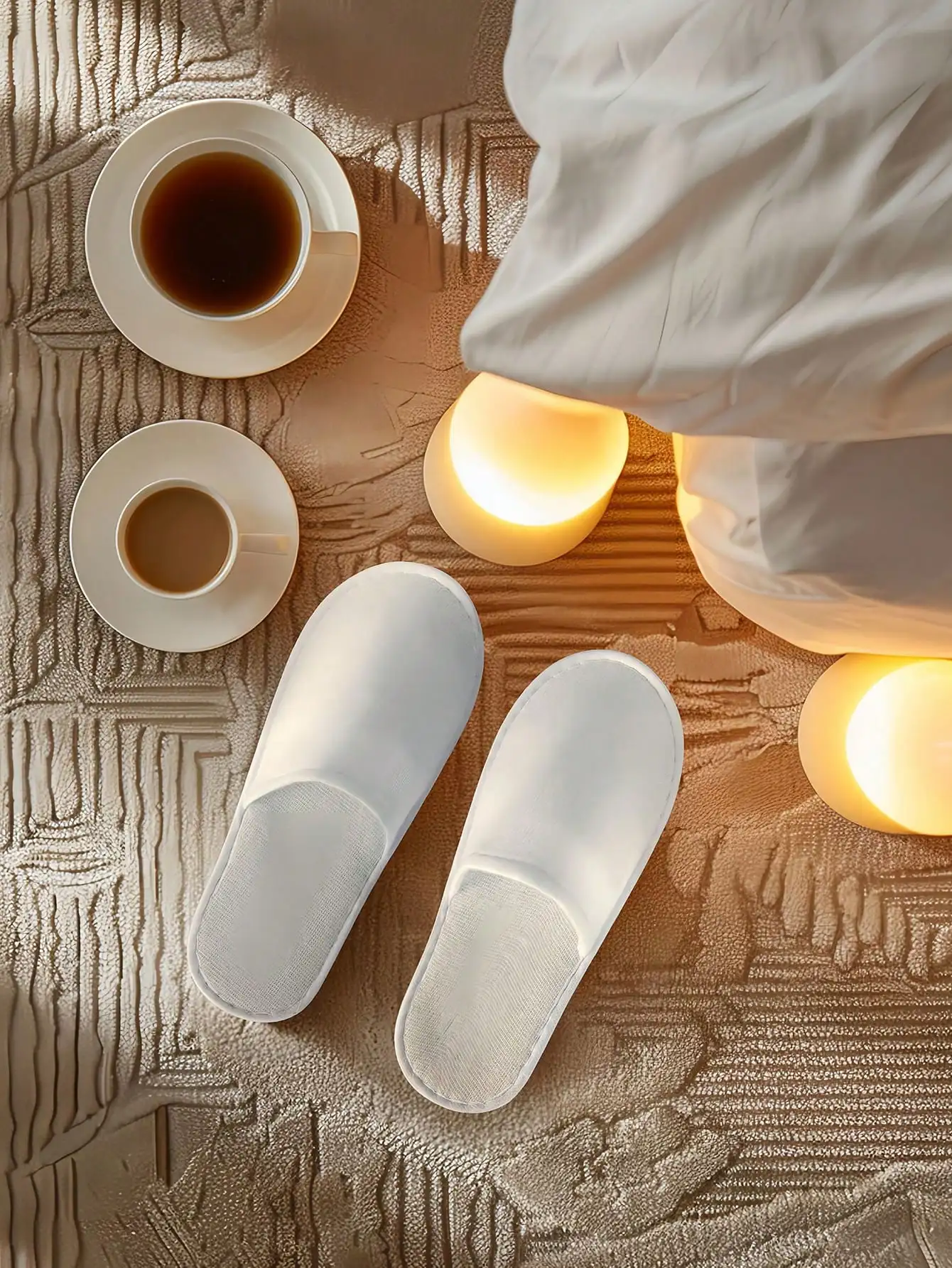 40Pairs/20Pairs Disposable Slippers, Medium,Unisex Slippers, Wedding Waiting Slippers For The Bride, Groom, Bridesmaid And Groomsman, Spa, Hotel, Home And Travel Portable Slippers,Disposable Slippers For Guests