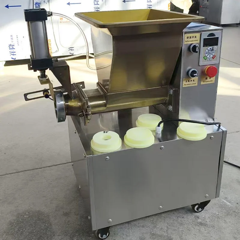 400W Pneumatic Dough Divider Rounder Stainless Steel Automatic Dough Extruder for Cookie Pastry Dough Making