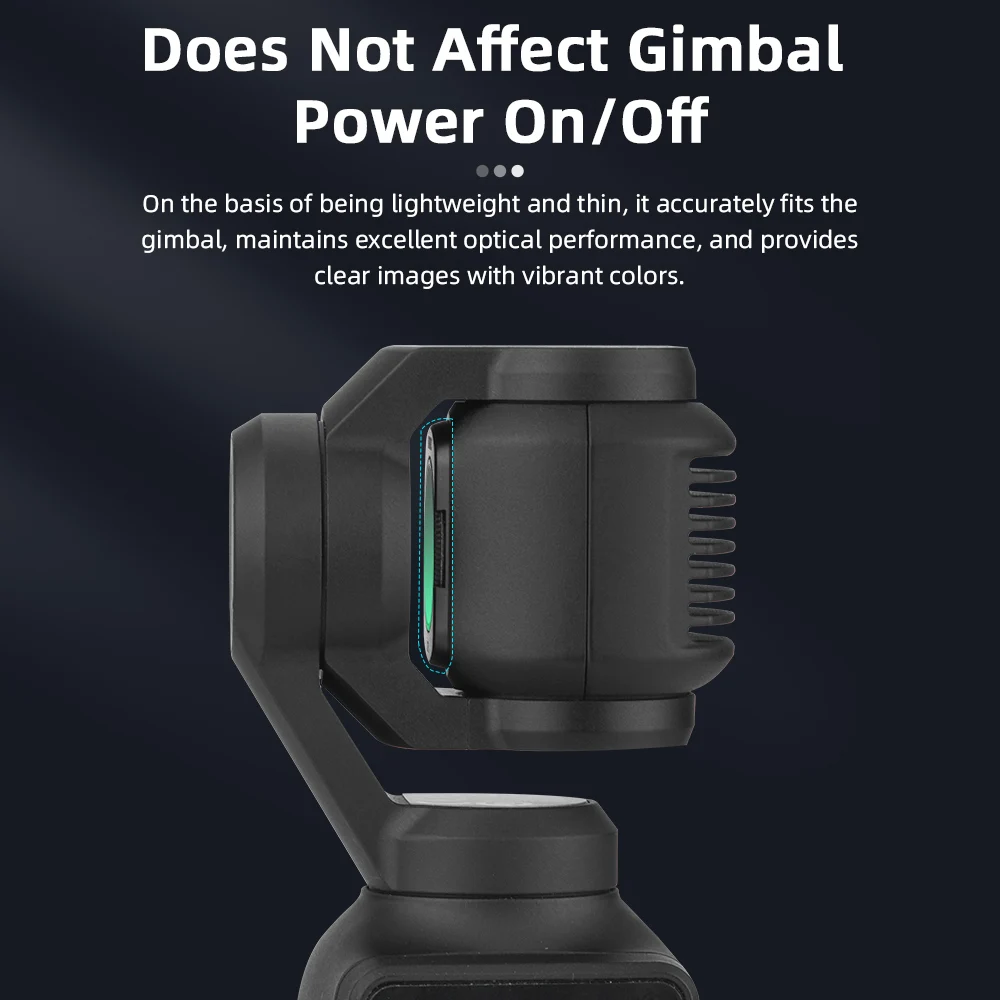 فلتر رذاذ أسود 1/4 لجيب DJI Osmo 3، ألوان جلدية ناعمة، فلتر عدسة بتصميم مغناطيسي، ملحقات كاميرا Gimbal المحمولة
