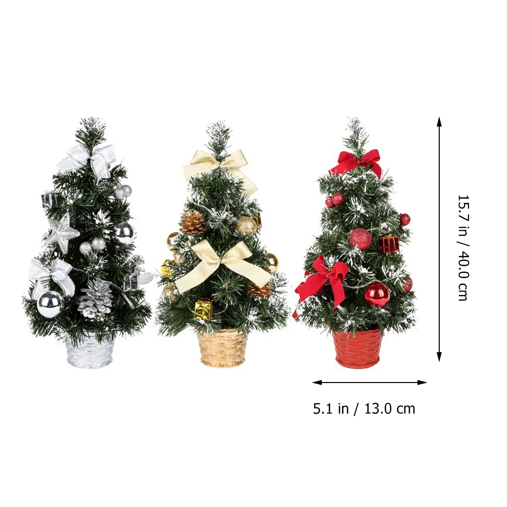 

Mini Christmas LED Decorative Light 6cm Pine Child Decoration For Christmas Miniature nament Holiday Home Festive Scene