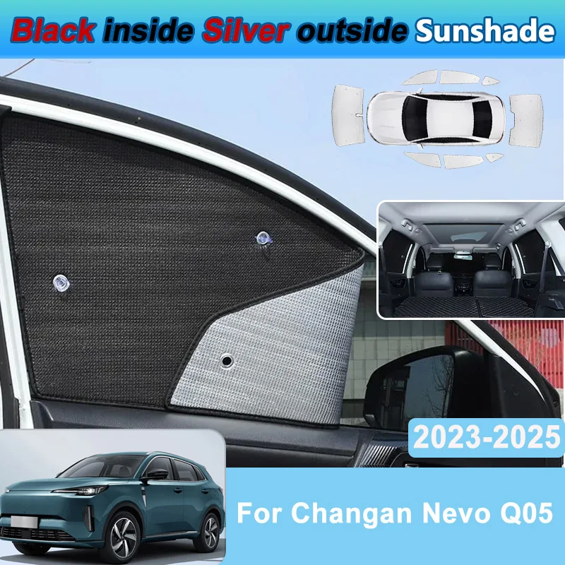 

For Changan Nevo Q05 2023 2024 2025 Car Sunshade Heat Insulation Windshield Window Anti-UV Protection Sun Visor Auto Accessories