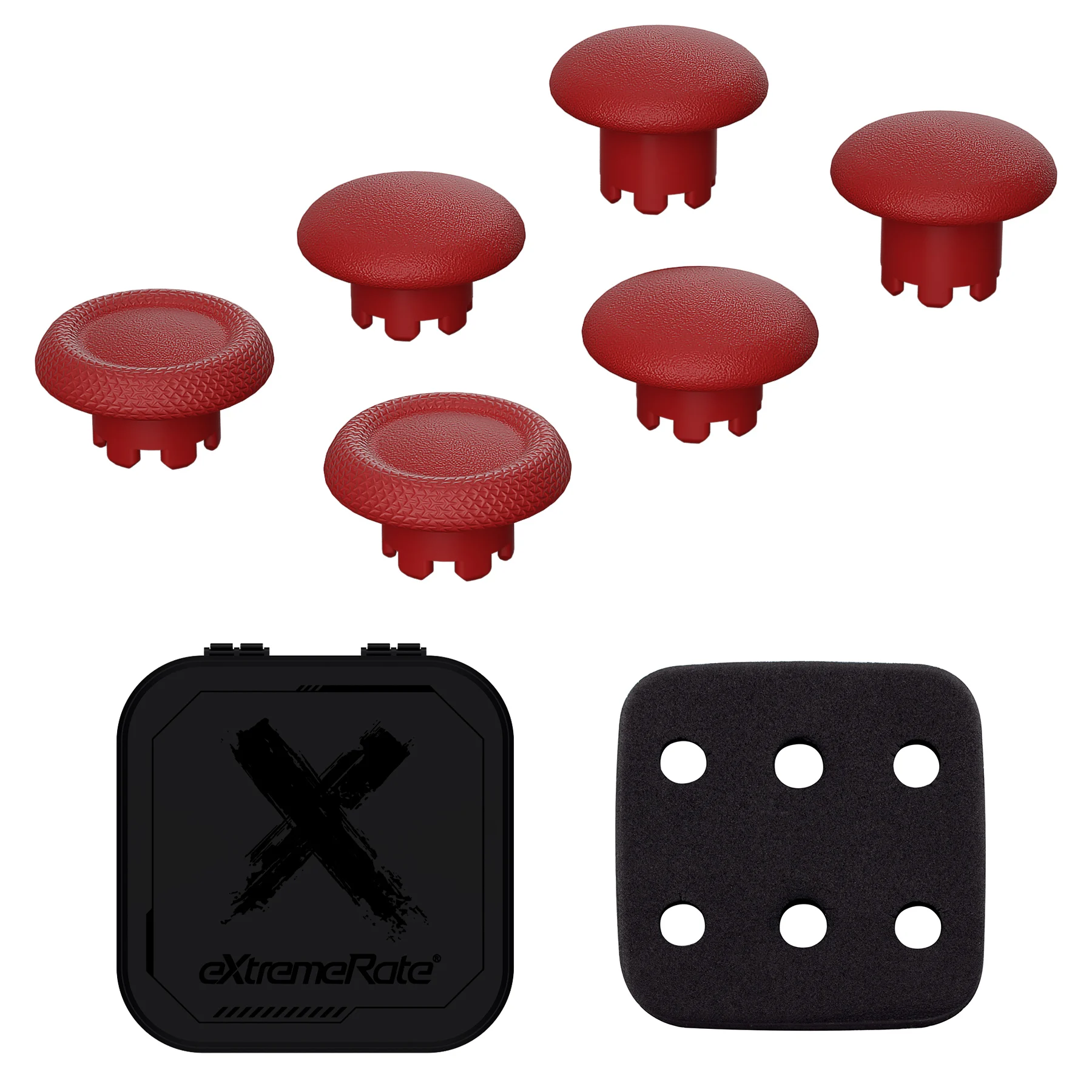 

eXtremeRate Replacement Thumbsticks for ps5 Edge Controller, Analog Stick Joystick Buttons - Carmine Red