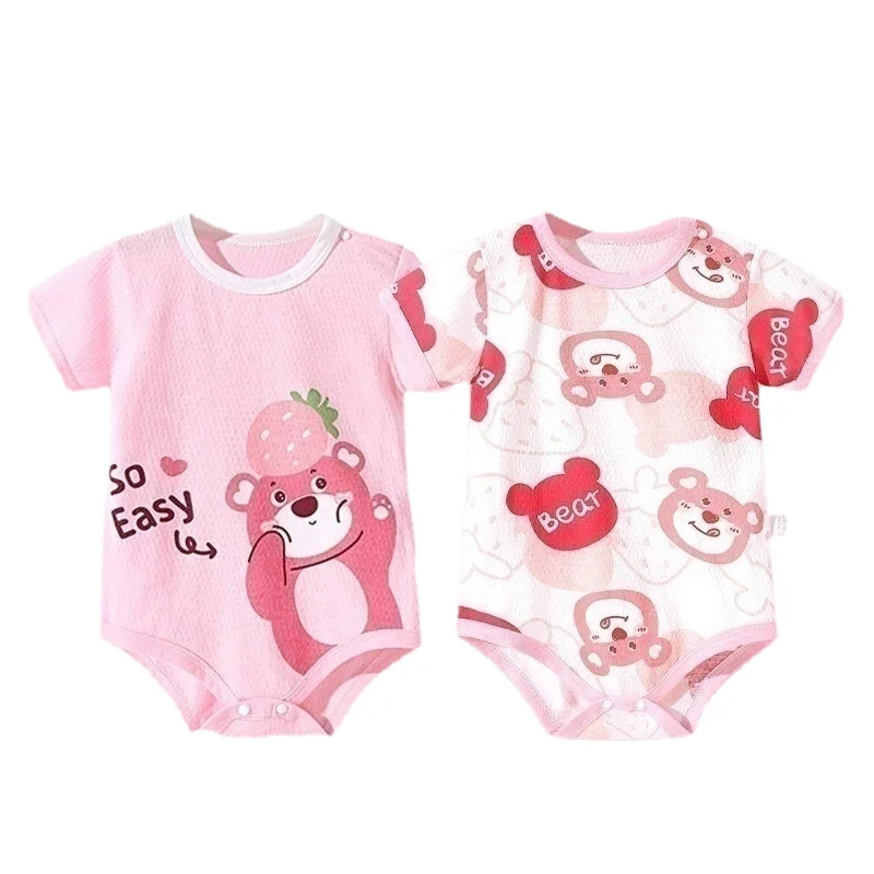 

Baby Rompers for Girls Boys Thin Cotton Short-sleeved Bodysuit & One Piece Summer Baby Clothes Cute Design 5-day Shipping