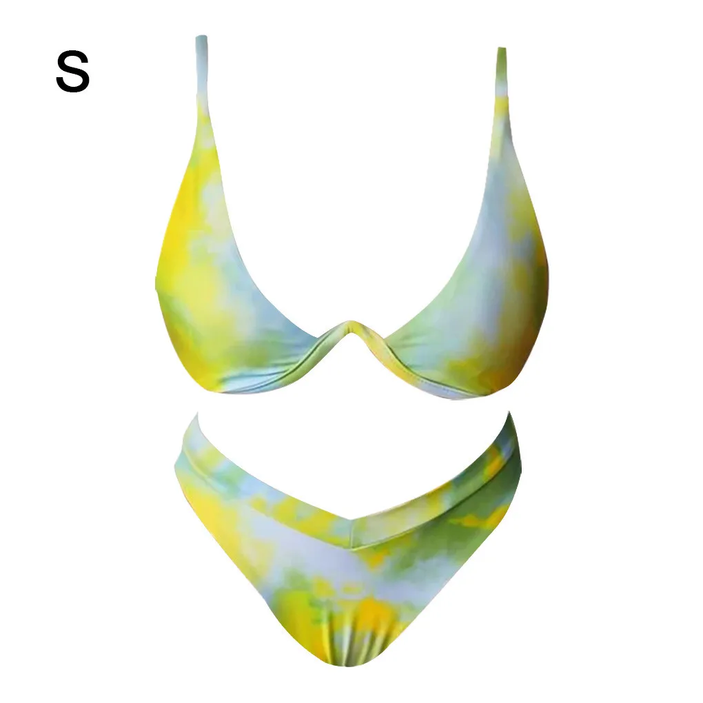 

Комплект купальников со стальным каркасом, полиэстеровый купальник с принтом, летний купальник, женский купальный костюм, размер L