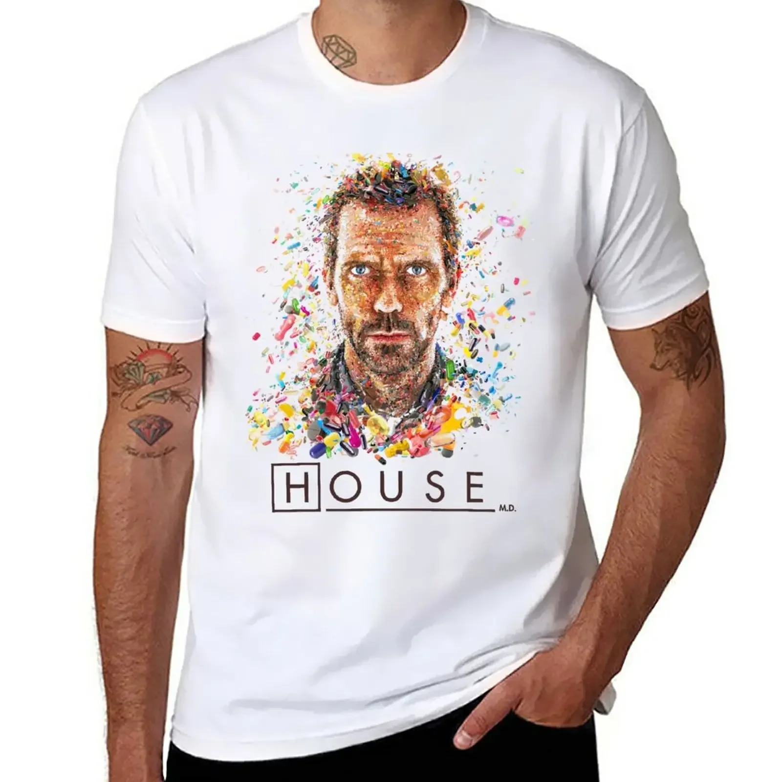 

House MD - Pills T-Shirt vintage clothes custom shirt blanks mens graphic t-shirts big and tall