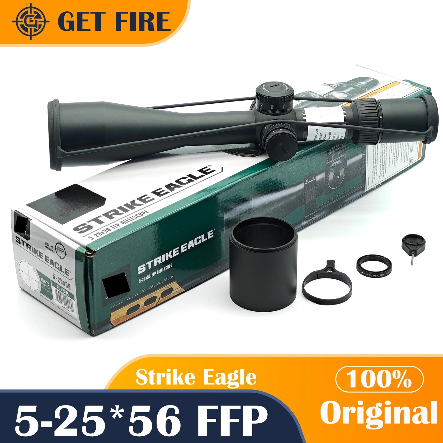 الأصلي الخامس X ستريك النسر 5-25*56 FFP EBR-7C MRAD 34 مللي متر أنبوب بندقية نطاق أول نطاق الطائرة البؤرية البصر