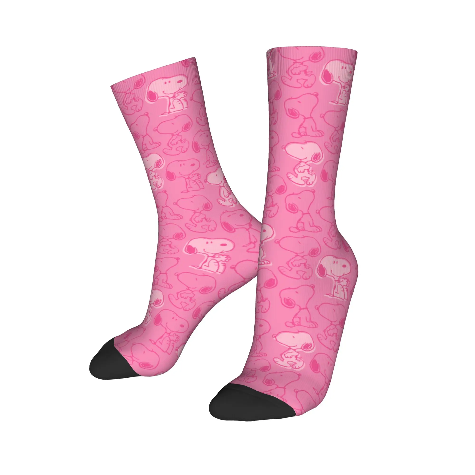 Snoopys Cartoon Socks Men's Women's Polyester Casual  Socks Novelty Spring Summer Autumn Winter Middle Tube Socks Gifts