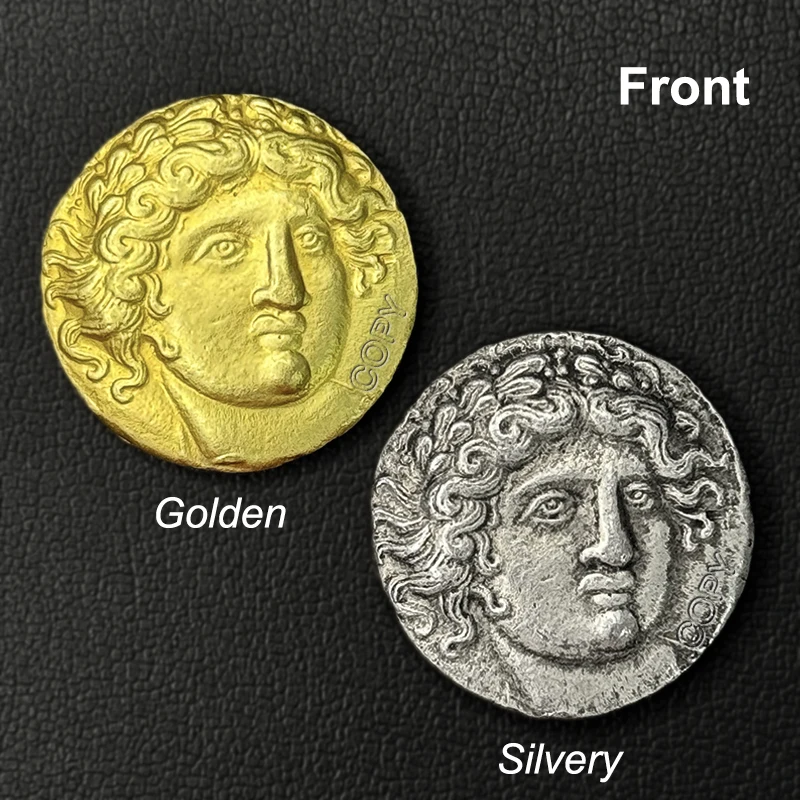 Ancient Greek Leo Guardian Sun God Apollos Gold/Silver Commemorative Coin Homer Epic Mythology Jumping Horse Knight Angel Medal