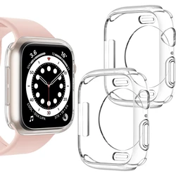 Аксессуары для Apple Watch 49 мм 44 мм 45 мм 41 мм 40 мм 42 мм 38 мм, без защиты экрана, полный бампер из ТПУ для iwatch серии Ultra 9 8 7 SE 6