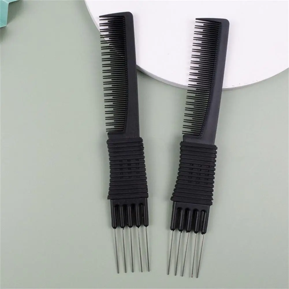 Triple Tail Comb Comfortable Carbon Lift Combs Portable Durable  Good Salon Teasing Back Carbon Comb