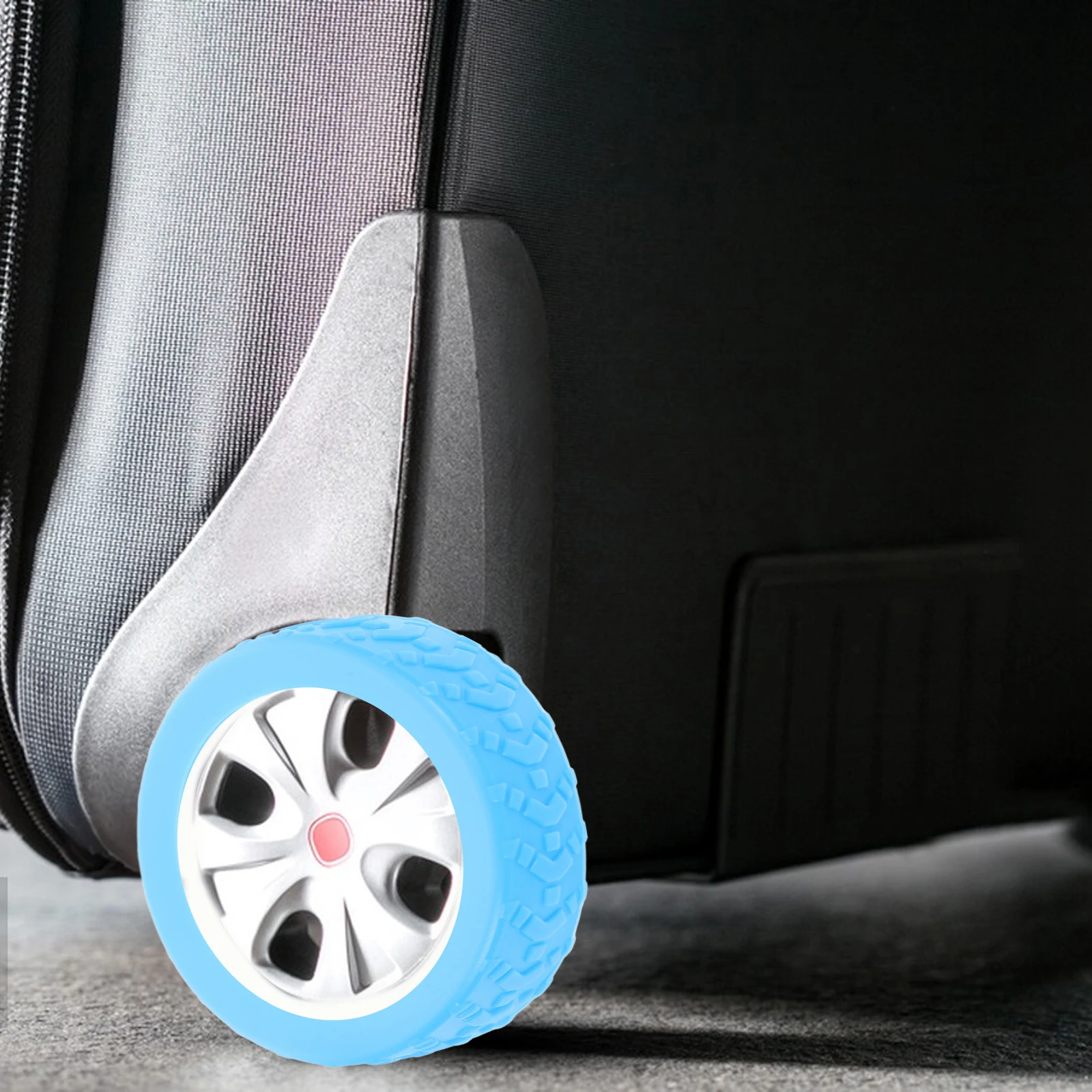 

8 Pcs Caster Protective Cover Luggage Wheel Pad Wheels Covers Silicone Protectors