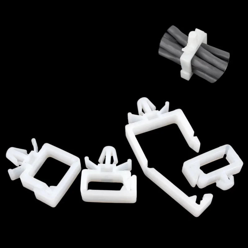 CHC 1/2/3/4 Nylon Snap-In Aircraft Cable Clip Organizer Management Holder Isolation Bundling Clamp for Electronics