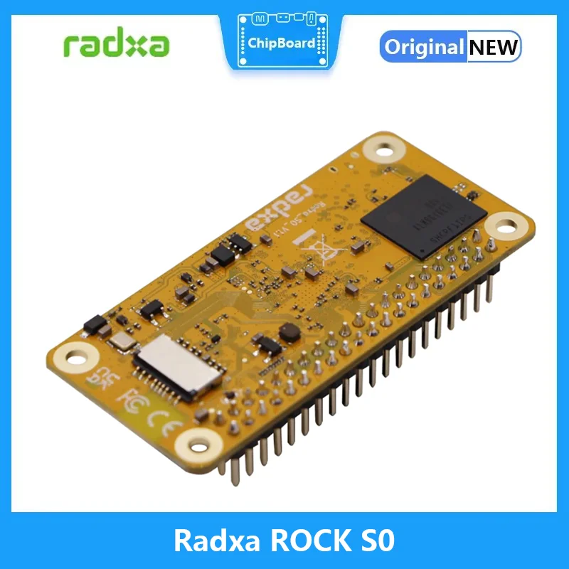 Imagem -04 - Placa Radxa Rock s0 Rockchip Rk3308b Soc Quad-core Arm Cortex-a35 Wifi4 e Bt5 Ble Opcional a Bordo Emmc