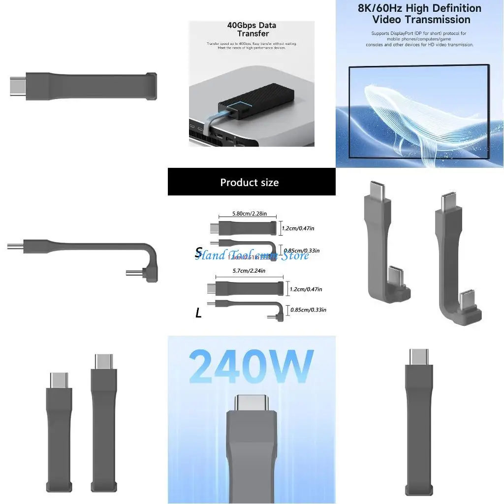 

H37F Compactly USB C Charging Cable USB C Flat Cable Easy Carry for Traveler Data Cord