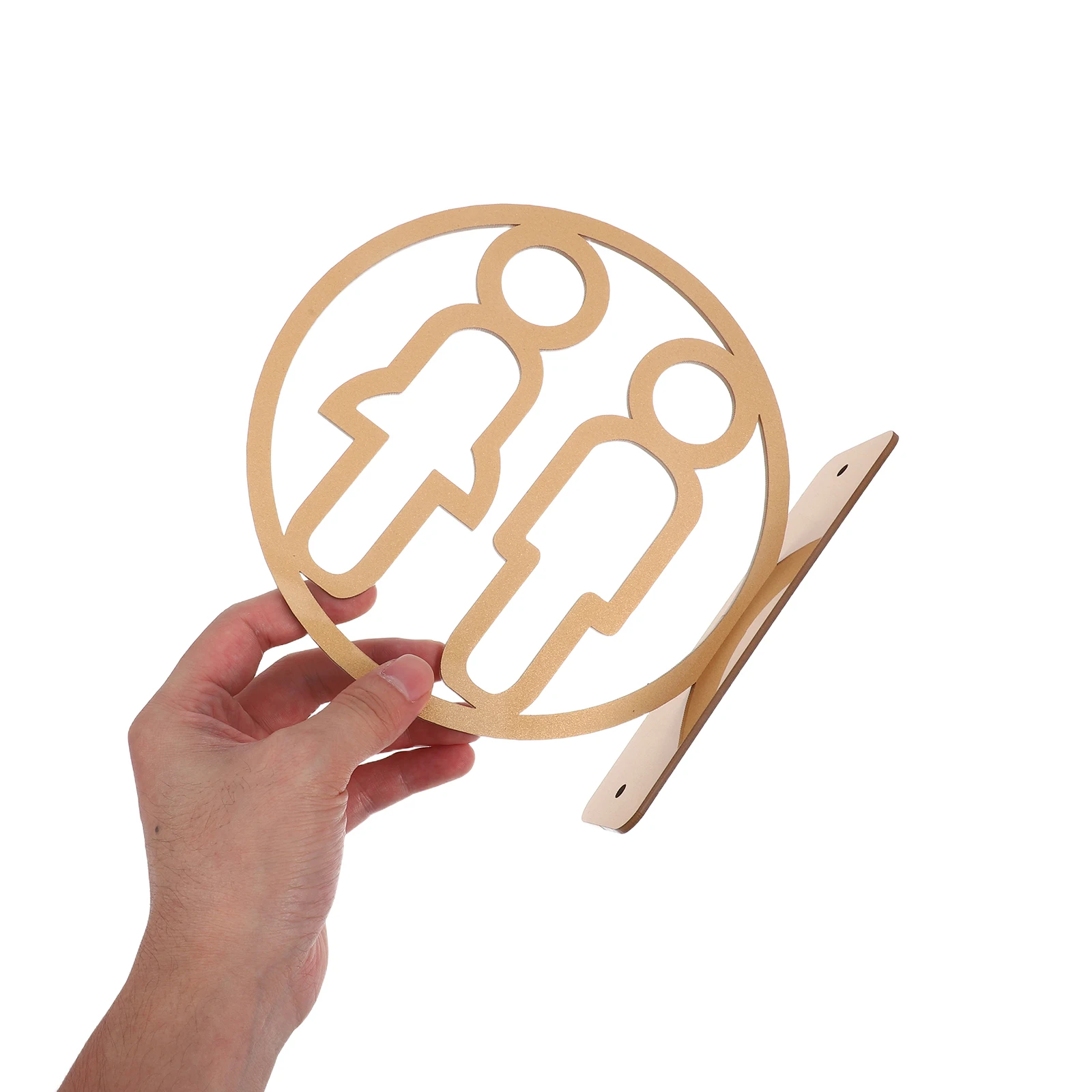 لافتة مرحاض مزدوجة الجوانب من الأكريليك للرجال والنساء، لافتة مرحاض مثبتة على الحائط، لافتة مرحاض للأعمال المكتبية المنزلية #4