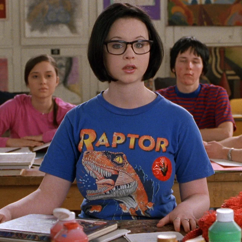 

Свободная футболка с коротким рукавом Ghost World Solabochi Dinosaur Bla Widow, хлопковая, молодежная, повседневная, с принтом, круглый вырез, летняя, модная