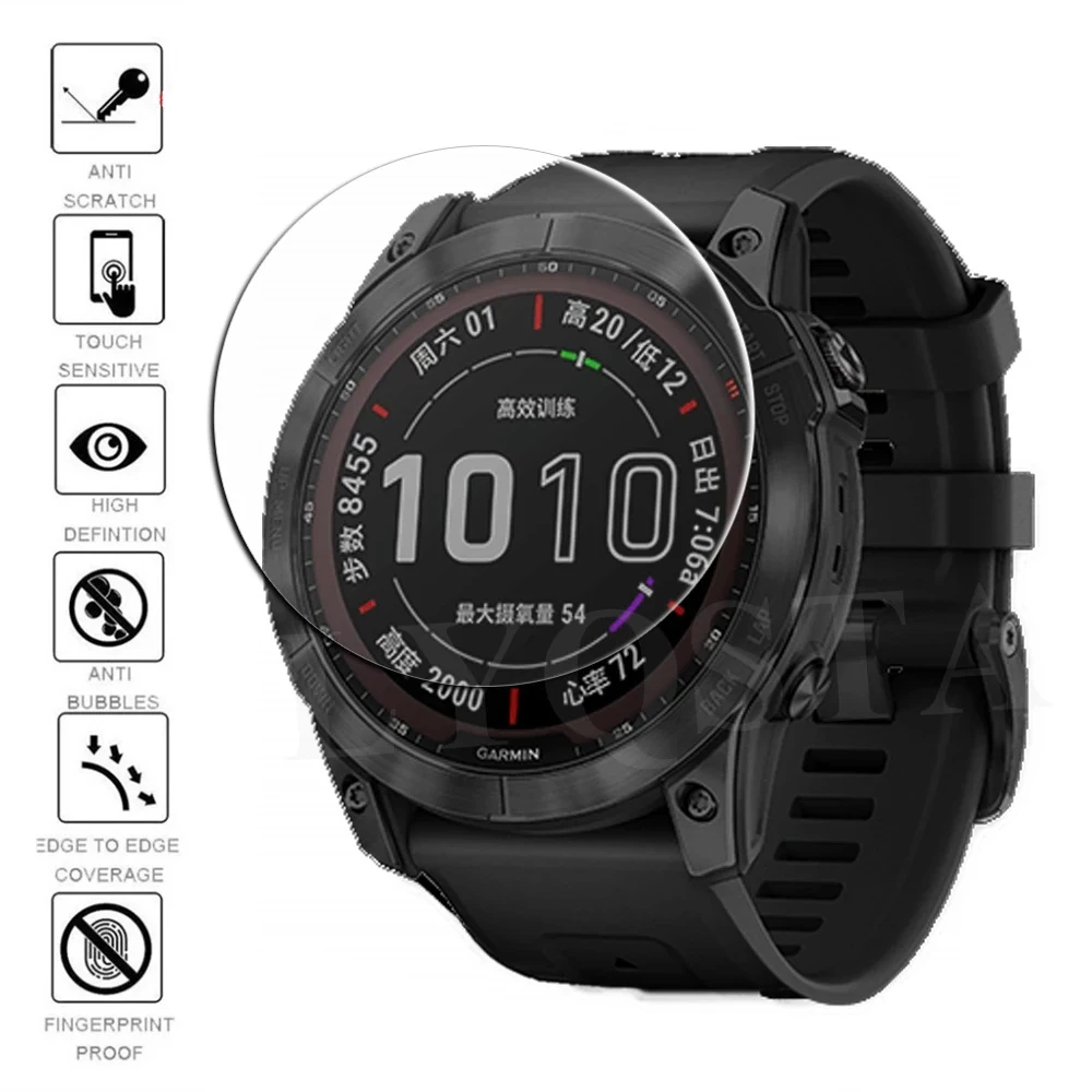 Premium Tempered Glass Film For Garmin Fenix 7 7S 7X Elite version Watch Screen Protector Film