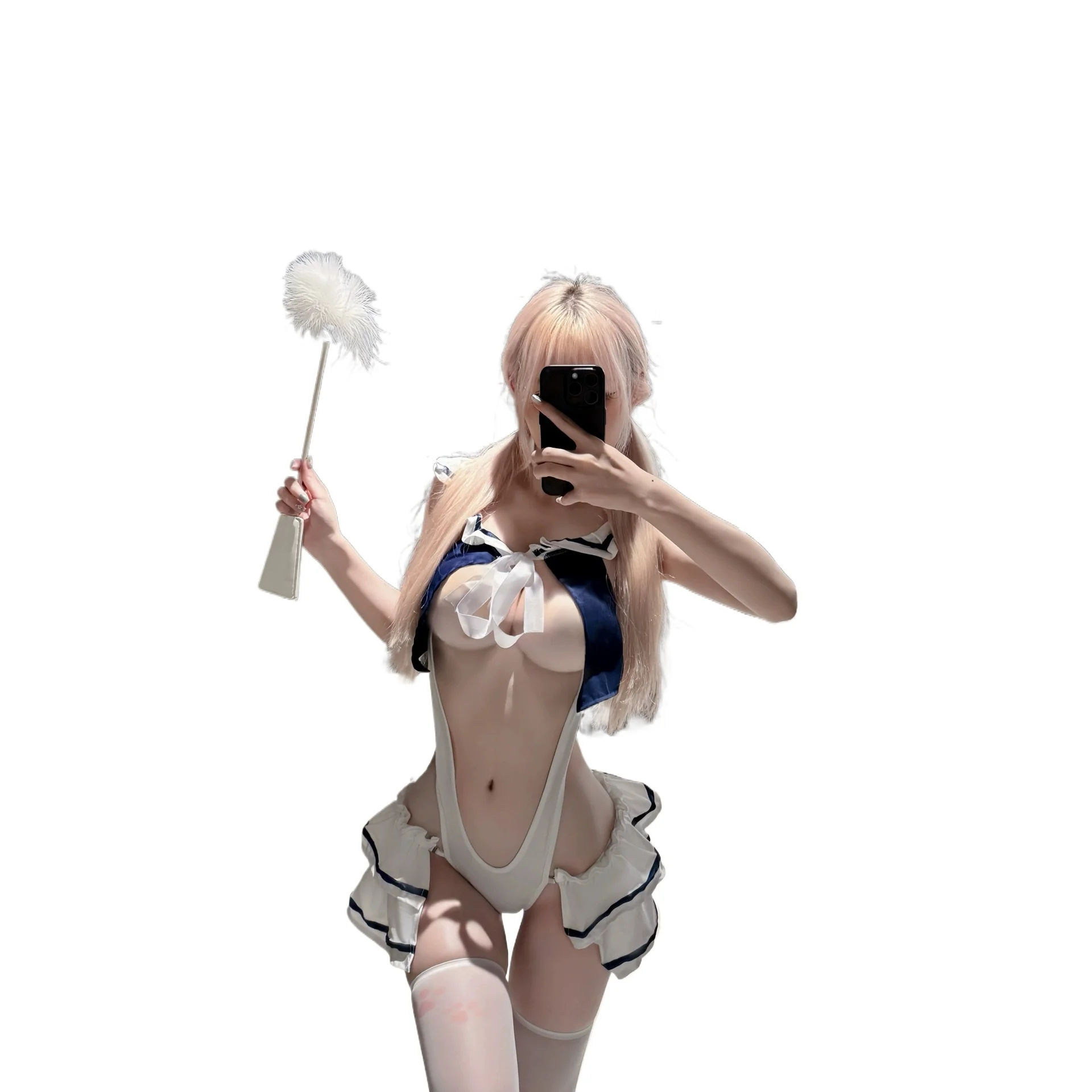 

Sexy Lingerie Anime Student Cosplay Costume Exotic Crotchless Bodysuit Cute Hollow Out Perspective Schoolgirl Uniform Temptation