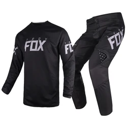 Conjunto de ropa deportiva para Motocross, Set de Jersey y pantalones para ciclismo de descenso, color negro, 2021, Revn MX, AVT, DH, MTB, SX, Enduro, 180