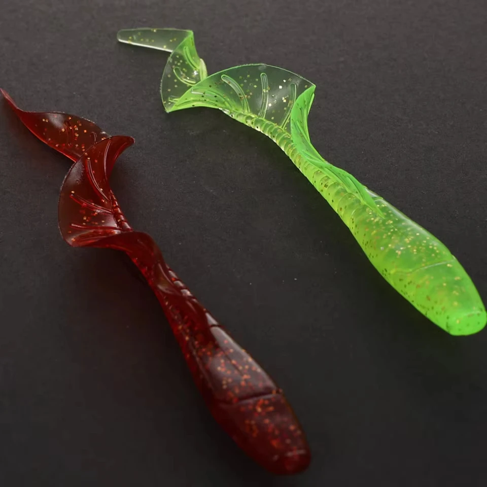 Walk Fish Señuelos de Silicona con Cola Larga – Gusanos Faldas Pesca - imagen 3