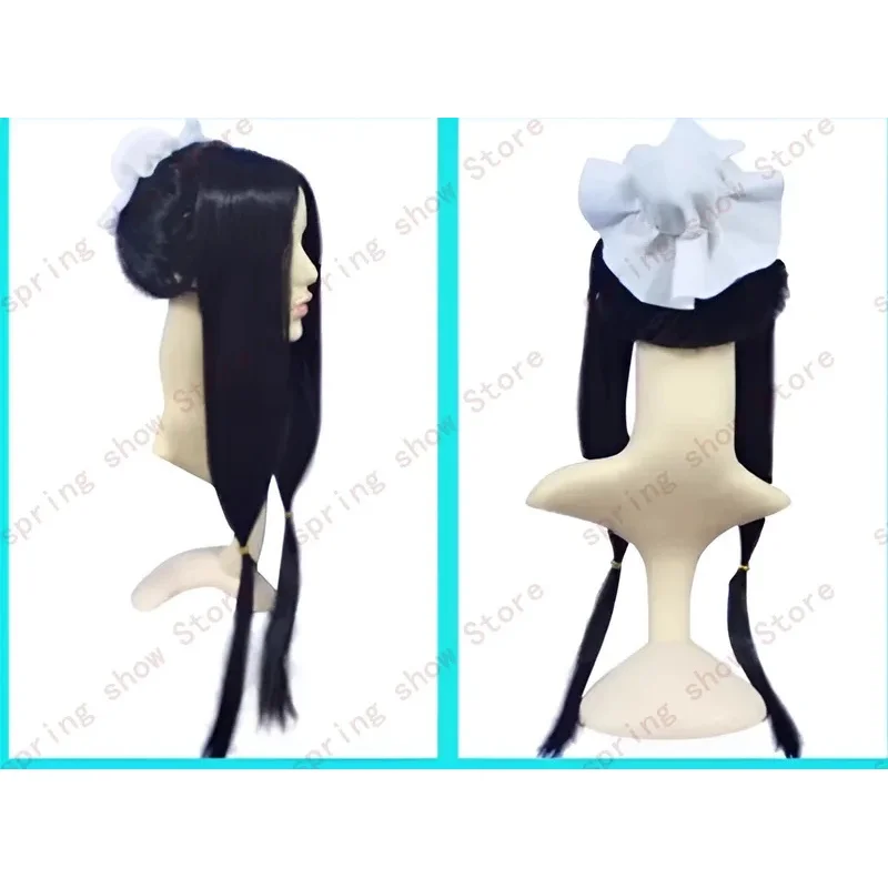 

DY20JP аниме «Земля воды» Юки Клан Хаку, карнавальный костюм, головной убор для волос, черный длинный двойной хвост, парик из комиксов 25