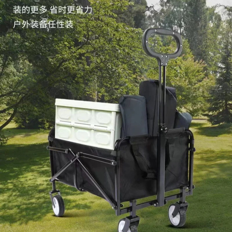 

Portable Collapsible Folding Outdoor Camping Wagon All Terrain Utility Grocery Cart for Shopping Garden Beach Picnic Heavy Duty