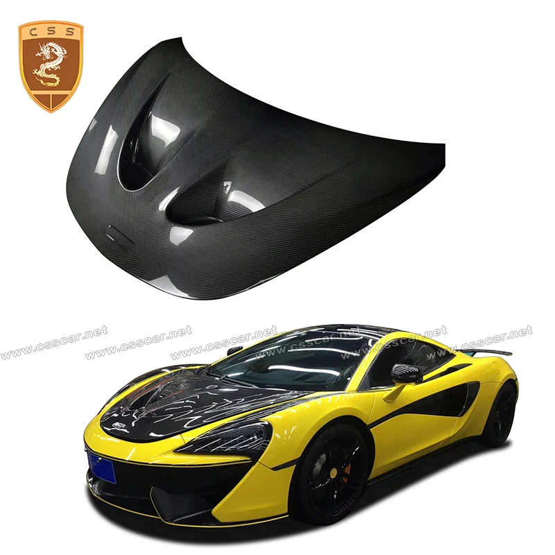 

Carbon Fiber Engine Hood Front Air Vent Cover Body kit For McLaren 540C 570S 570GT P1 Style Bonnet Cap