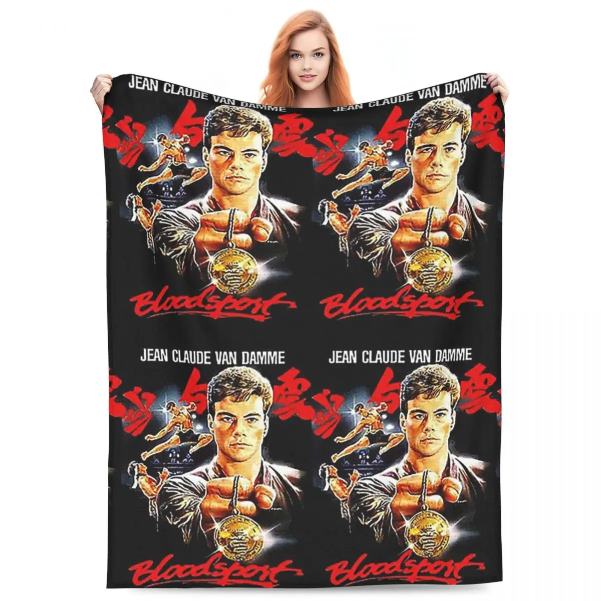 

Bloodsport - Jean Claude Van Damme Frank Dux Blankets Fleece Sofa Throw Blankets for Couch Bedding Office Throws Bedspread Quilt