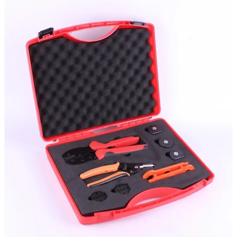 hand tool set 2546B-5A2 contain Solar crimping tool,MC3 TYCO die and fiber optic