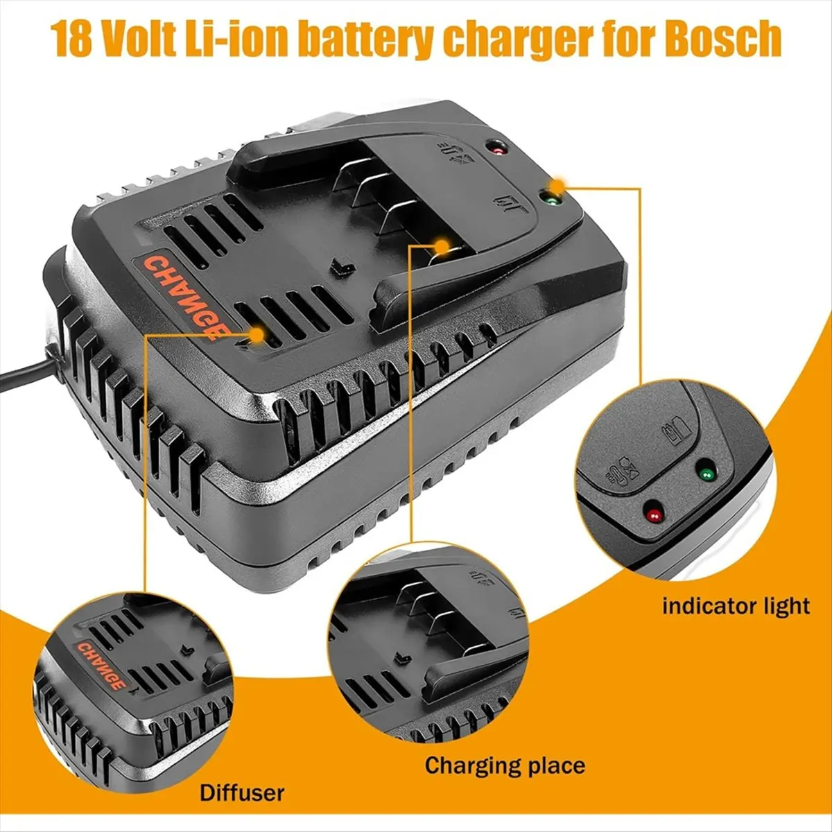 A73T Battery Charger for 18V 14.4V Tool Batterys Charging BAT609 BAT609G BAT618 BAT618G AL1860CV 1814 2A Current EU