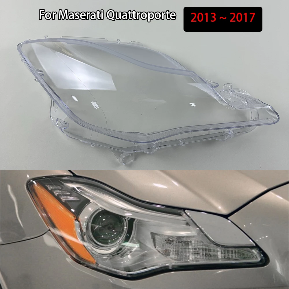 

Для Maserati Quattroporte 2013 2014 2015 2016 2017, прозрачный абажур, маски, крышка фары, линза из плексигласа