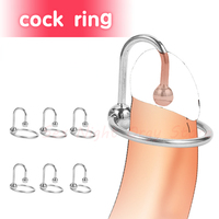 SM Urethral Dilator Cock Ring Stainless Steel Ejaculation Delay Penis Ring Metal Bead Delay Lock Fine Penis Plug Sex Toy for Men