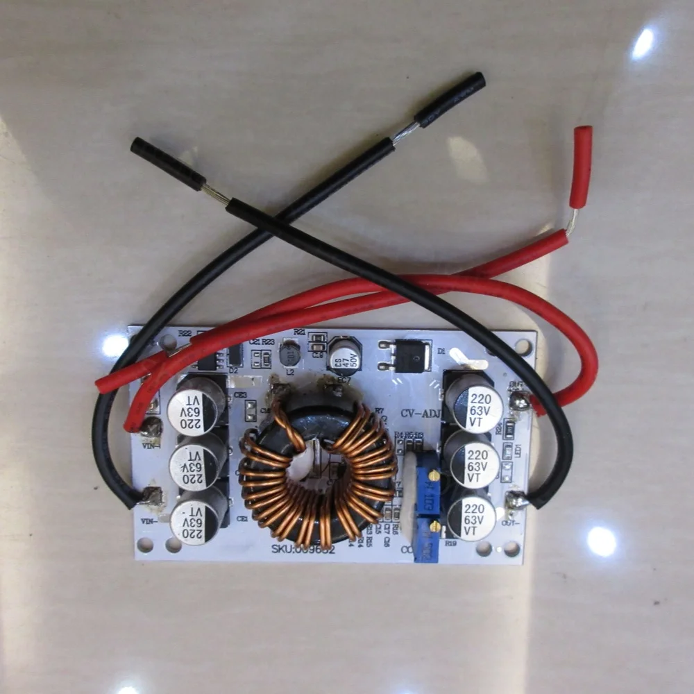 600W Dioden-Netzteil DIY-Modul DC-Boost-Antrieb Aluminium-Grundplatte für Elektronische Komponenten