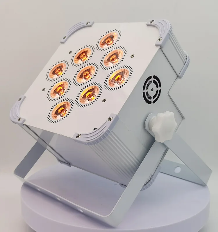 Stage Light Charging Full Color Par Light 9/12 6-in-1 Wireless LED Wedding Performance Dyeing Light