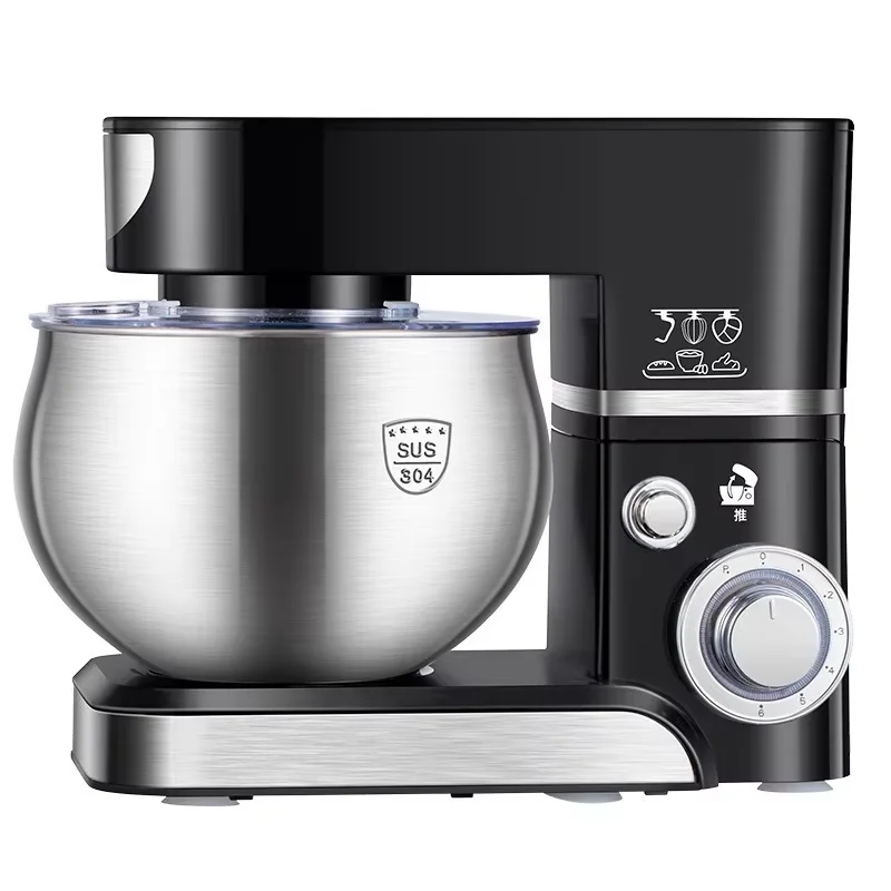 5-Liter-Standmixer – 3-in-1-Multifunktions-Küchenmaschine mit Knethaken, Rührbesen und Schneebesen, 1000 W leistungsstarker Motor zum Backen/Kochen