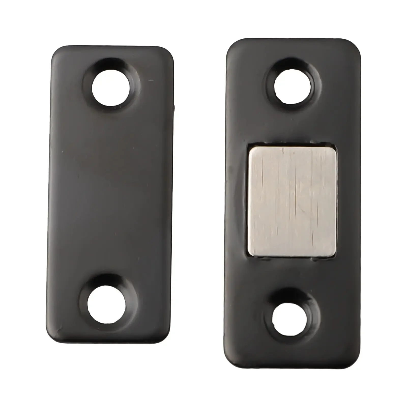 Fangriegel, selbstklebender Riegel, Edelstahl, starker Magnet, Schrank, Türen, Schublade, Edelstahl, für Tür, stark magnetisch, 1 Set