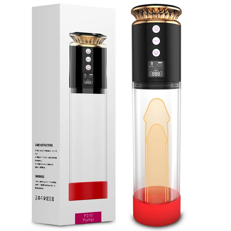 Electric Automatic Vacuum Pump Penis Enlargement Erection 8 Suction Levels Male Masturbator Sex Toy for Men