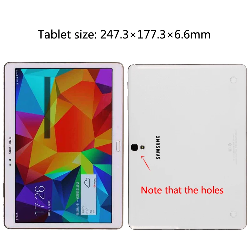 Case for Samsung Galaxy Tab S T800 T805 10.5 inch PU Leather Flip Tablet Cover Smart Shell for Galaxy Tab S SM-T800 Tablet Case