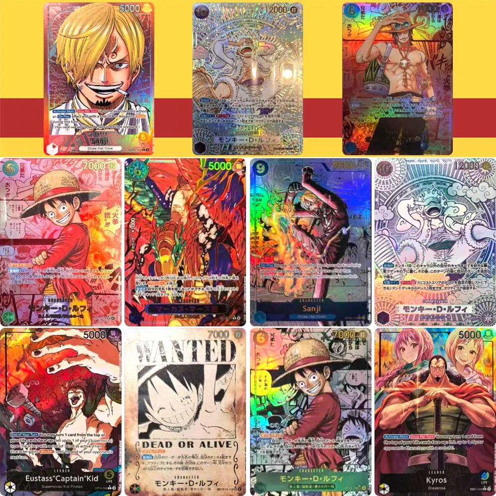 

Персонажи аниме OPCG Нико Робин Обезьяна Д Луффи DIY Домашняя текстура Xtreme Коллекционная карта Рождественский подарок на день рождения Игровые игрушки