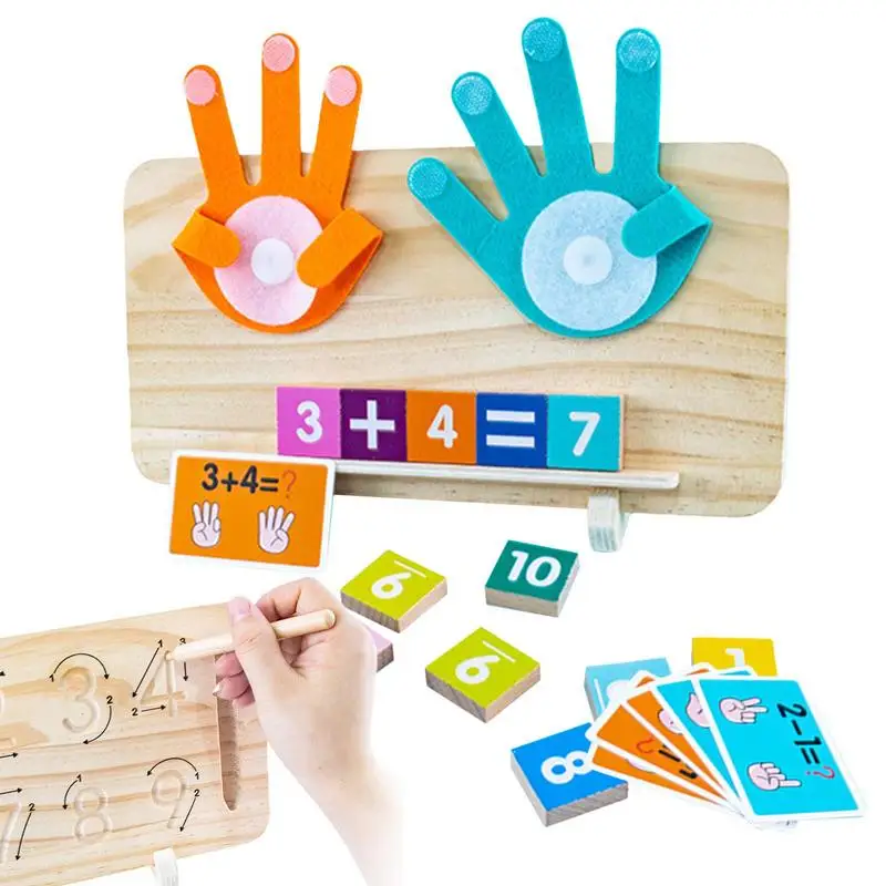 Finger Counting Math Toy Educational Math Learning Finger Counting Toy Board Homeschool Math Learning Supplies For Kindergarten