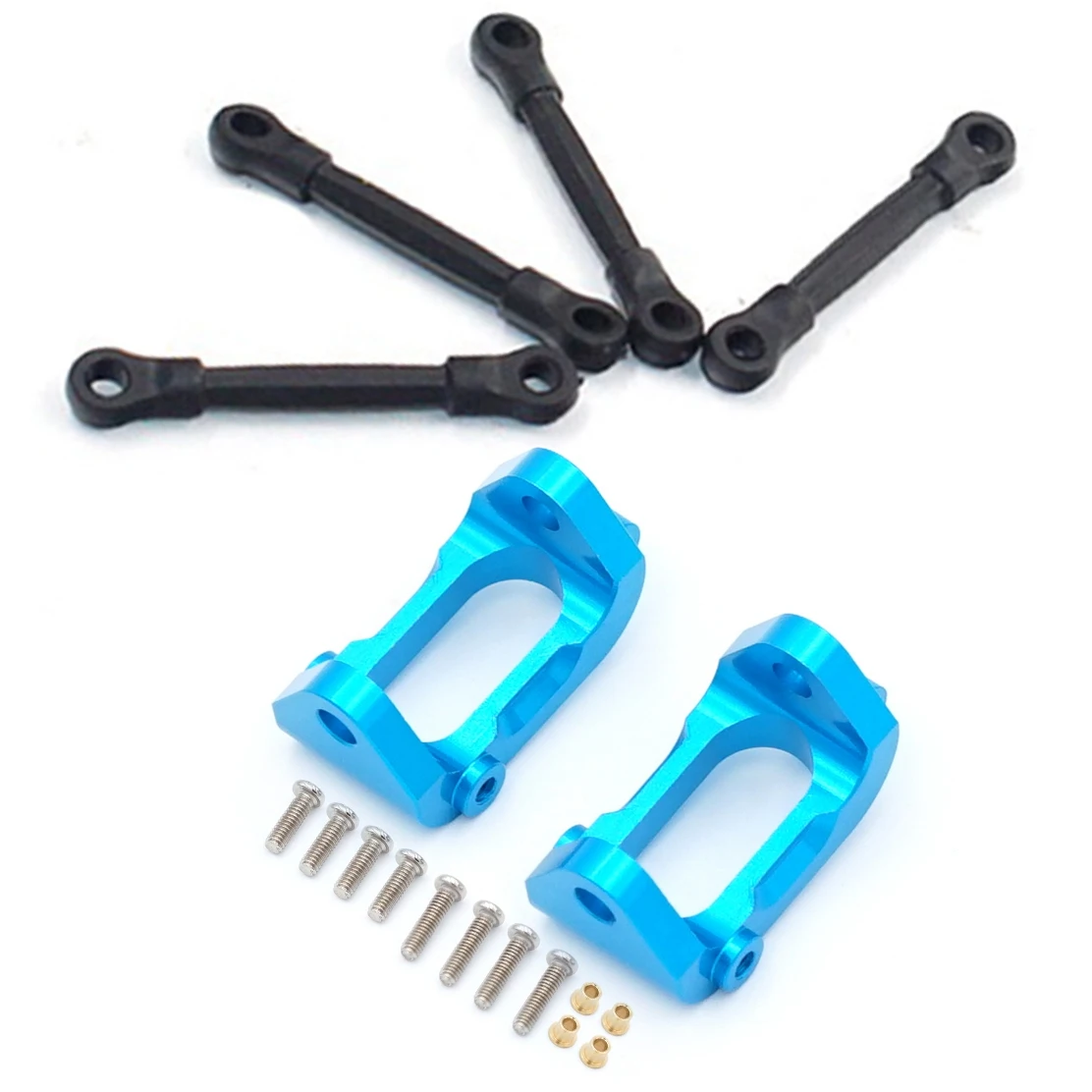 -A15I Aluminum Front Rear Steering Hub Base C Carrier Knuckle Upgrade Kit With PX9300-04 Shock Absorber Link