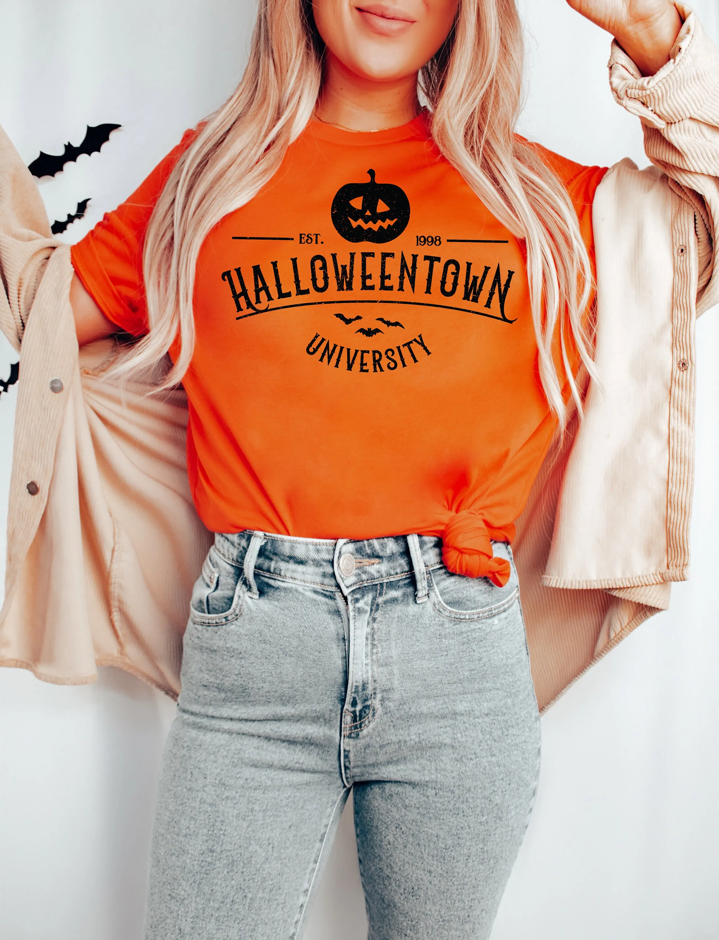 Halloweentown University Est 1998 Shirt T Vintage Retro Spooky Vibes