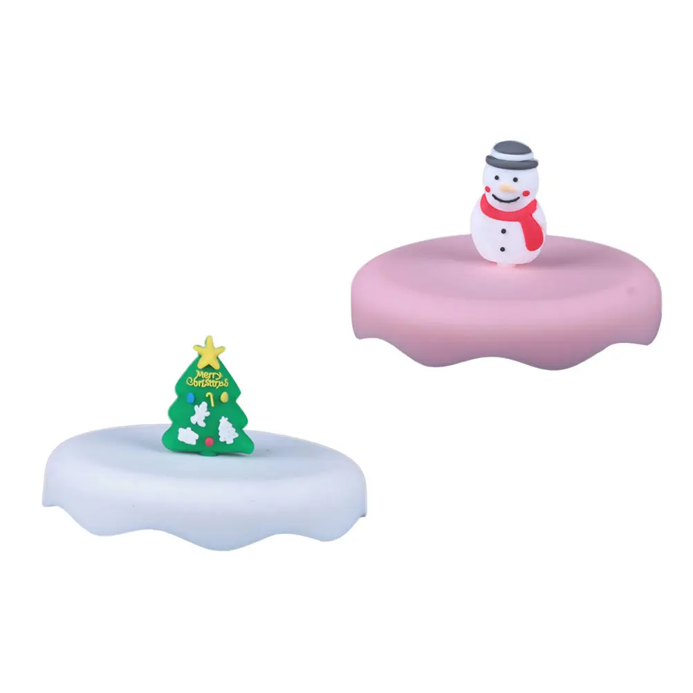 

2 Pcs Microwave Glass Lid Cup Cartoon Caps Tea Lids Men and Women Replacement for