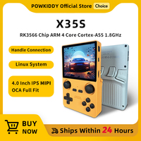 POWKIDDY X35S 3.5 inchIPS Screen 640(MIPI)x480 Retro Handheld Game Console PS Open Source System RK3566 Cheap Children's Gifts