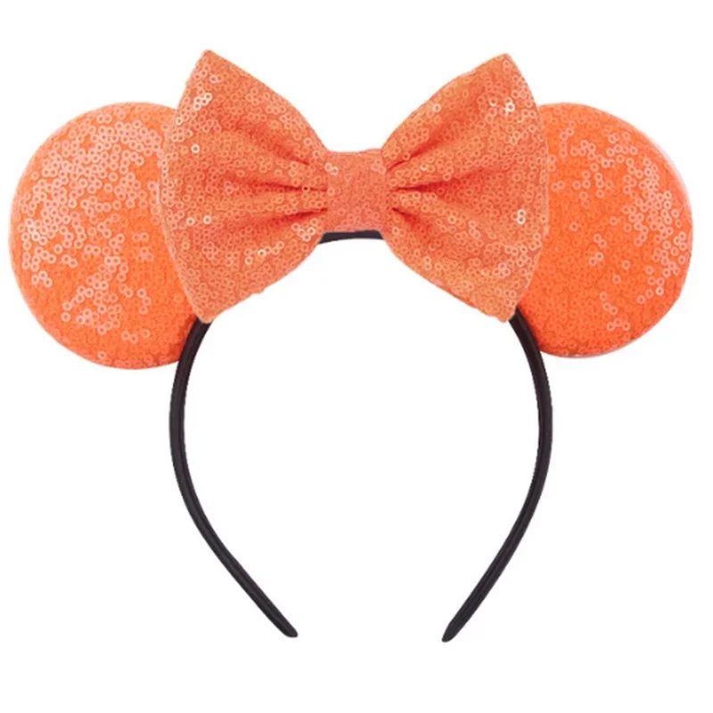 

Pumpkin Halloween Mouse Ears Hairband Halloween Party Headband Cartoon Girls Kids Glitter Bow Cosplay Headband Women Party