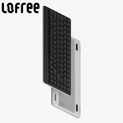 Lofree Edge 초박형 키보드, 탄소 섬유 및 Mg 합금, Kailh POM 스위치 2.0 PCB 개스킷 마운트, 블루투스 또는 유선