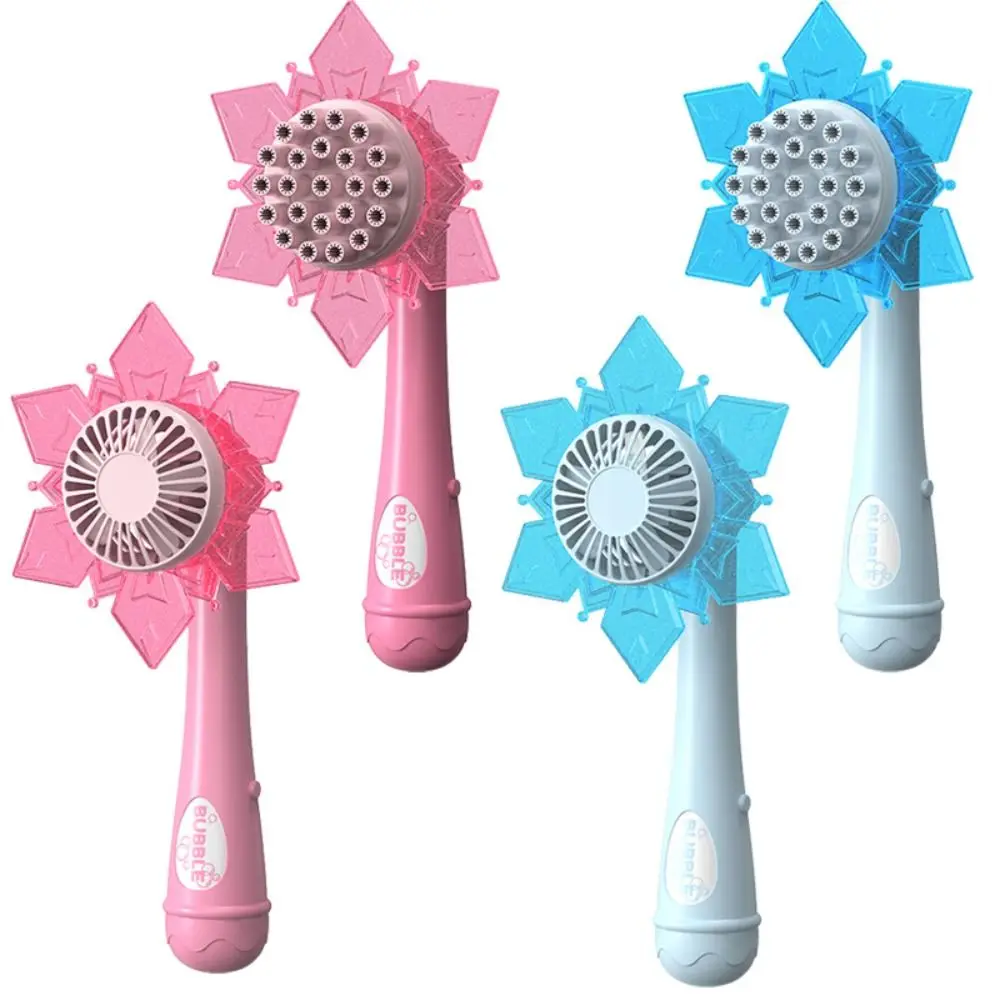 대화 형 눈송이 거품 기계 자동 플라스틱 비누 거품 스틱 세트 전기 여러 가지 빛깔의 부는 도구 기계 야외