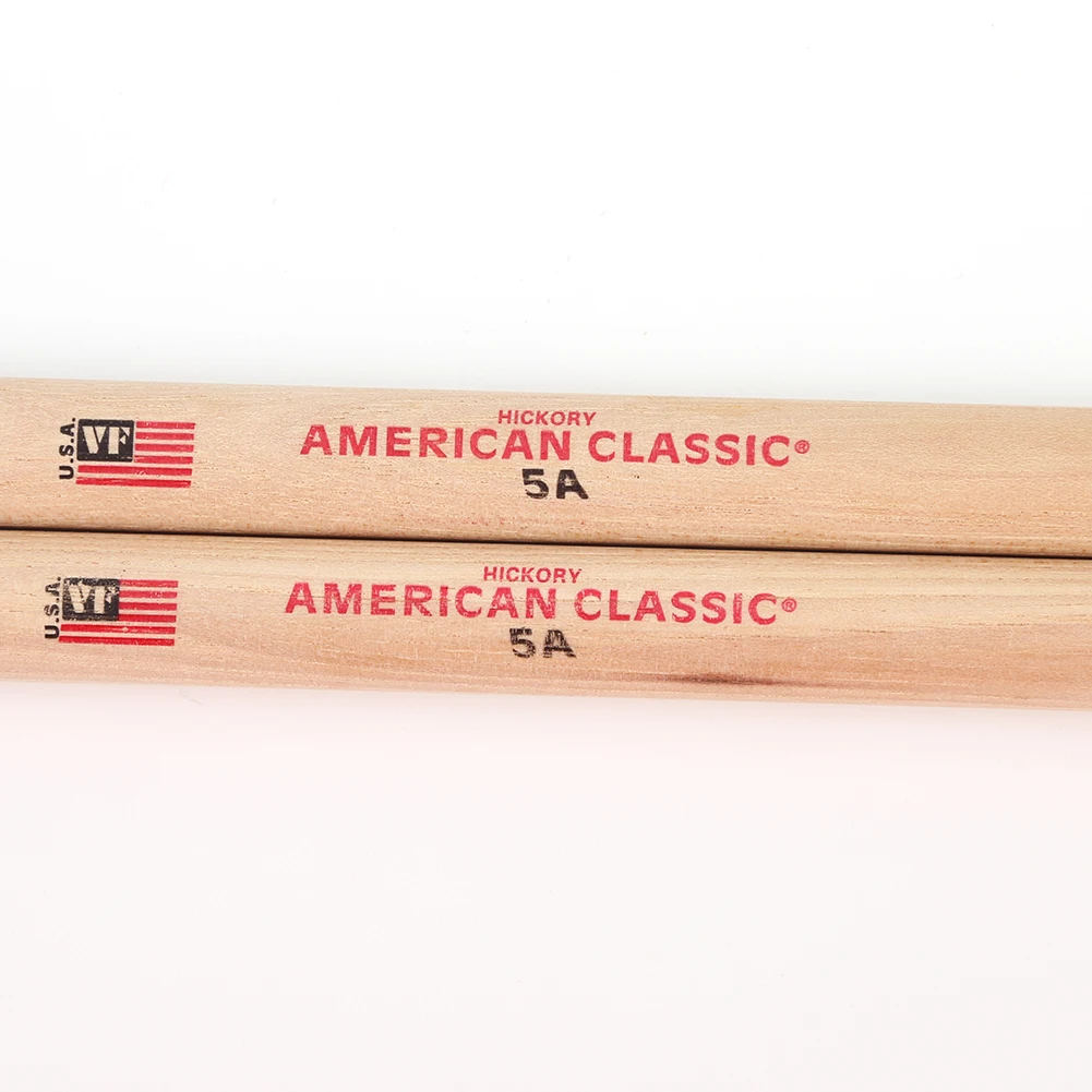 2Pcs Drum Sticks 5A/7A American Hickory Drumsticks Consistent Weight and Pitch Classic Drum Sticks for Acoustic/Electronic Drums